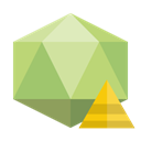pyramid, virus DarkKhaki icon