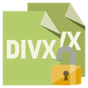 open, Format, Lock, File, Divx DarkKhaki icon