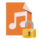 type, Lock, open, File, Audio Chocolate icon