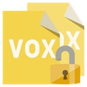 open, Lock, File, vox, Format SandyBrown icon