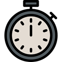 miscellaneous, time, Tools And Utensils, interface, timer, Chronometer, Wait, stopwatch Gainsboro icon