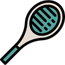 Sportive, racket, tennis, sports, Ball, Sports And Competition Black icon