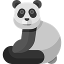 zoo, panda, Animals, Animal Kingdom, Animal, Wild Life DarkSlateGray icon