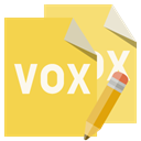 File, pencil, vox, Format SandyBrown icon