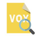 File, vox, Format, zoom SandyBrown icon