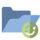 refresh, open, Folder SkyBlue icon