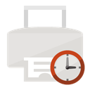 Print, Clock Gainsboro icon