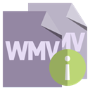 Wmv, File, Info, Format LightSlateGray icon