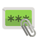 Attachment, password YellowGreen icon