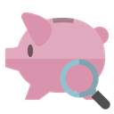 piggy, zoom, Bank RosyBrown icon