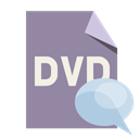 Format, File, Bubble, speech, Dvd LightSlateGray icon