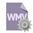 File, Format, Wmv, Gear LightSlateGray icon