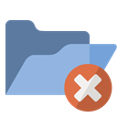 Close, Folder, open SkyBlue icon