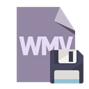 Diskette, Wmv, File, Format LightSlateGray icon