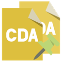 Format, pin, push, Cda, File Goldenrod icon