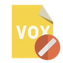 cancel, File, vox, Format SandyBrown icon
