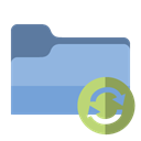 Folder, refresh SkyBlue icon