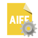 Format, Gear, File, Aiff Goldenrod icon