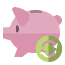 Bank, refresh, piggy RosyBrown icon