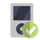 checkmark, ipod Silver icon
