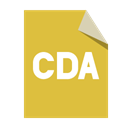 File, Format, Cda Goldenrod icon