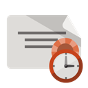 Clock, Certificate Gainsboro icon