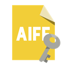 Format, Aiff, File, Key Goldenrod icon