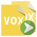 Format, vox, right, File SandyBrown icon