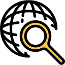 search, zoom, detective, magnifying glass, Tools And Utensils, seo, Seo And Web, Loupe Black icon