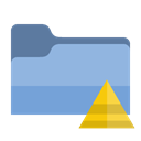 Folder, pyramid SkyBlue icon