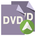 Dvd, File, dvd up, Format, Up LightSlateGray icon
