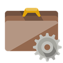 Briefcase, Gear RosyBrown icon