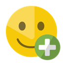 smiley, Add Gold icon