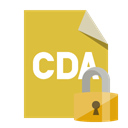 File, Format, Lock, Cda Goldenrod icon