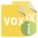 Info, Format, File, vox SandyBrown icon