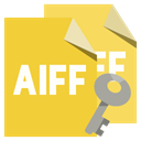 File, Aiff, Key, Format Goldenrod icon