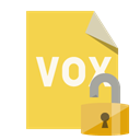 File, Format, open, Lock, vox SandyBrown icon