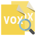 vox, Format, File, zoom SandyBrown icon