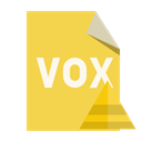 Format, vox, File, pyramid SandyBrown icon
