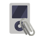 Attachment, ipod Silver icon