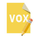 vox, pencil, File, Format SandyBrown icon
