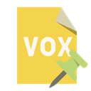 Format, pin, push, File, vox SandyBrown icon
