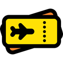airplane, flight, tickets, travel, Air, Ticket Black icon