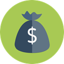 Money, Dollar Symbol, Business And Finance, Currency, money bag, Bank, banking, Business DarkKhaki icon