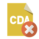 Close, Cda, File, Format Goldenrod icon