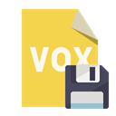 Diskette, File, Format, vox SandyBrown icon