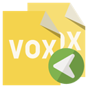 File, Format, vox, Left SandyBrown icon