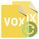 File, vox, refresh, Format SandyBrown icon