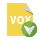 Down, vox, Format, File SandyBrown icon