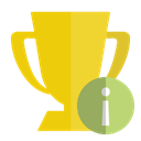 trophy, Info Gold icon